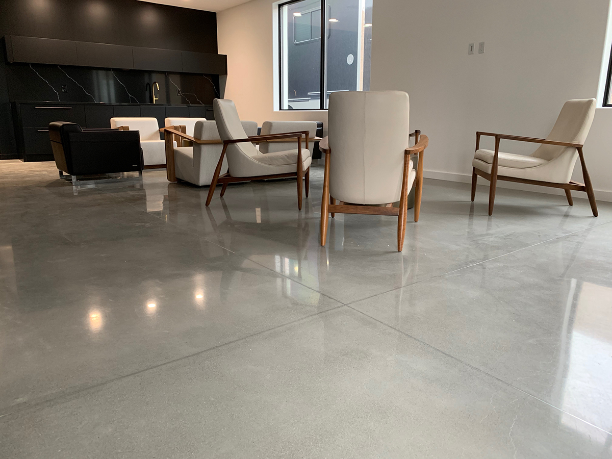 polished concrete floor